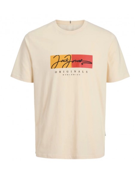 Camiseta JACK & JONES JORFREDERIKSBERG BOX 12278266 BEIGE Beige