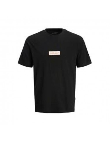 Camiseta JACK & JONES JORSPLIT FAKESTITCH BRANDING 12273182 NEGRO Negro