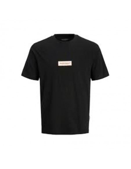 Camiseta JACK & JONES JORSPLIT FAKESTITCH BRANDING 12273182 NEGRO Negro