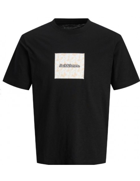 Camiseta JACK & JONES JORSPLIT AOP BRANDING TEE 12272993 NEGRO Negro