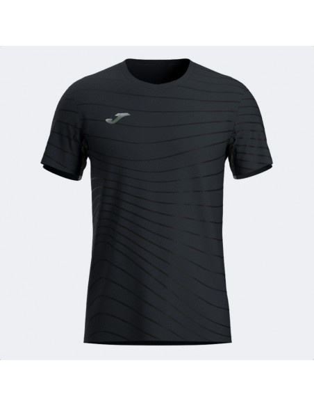 Camiseta Running negra Joma R-Night manga corta negra