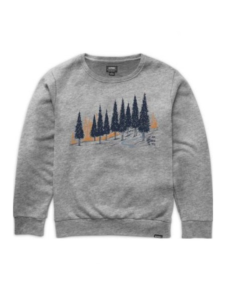 SUDADERA SIN CAPUCHA HOMBRE ALGODÓN GRIS COPSE CREW L/S