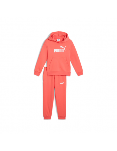 CHÁNDAL NIÑA PUMA ESS LOGO SUIT CORAL