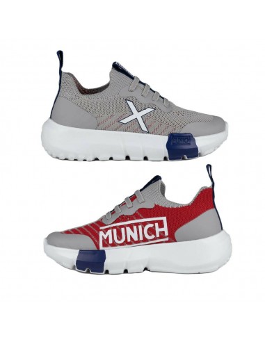 ZAPATILLAS JONY KID 02 GRIS/ROJO/NAVY