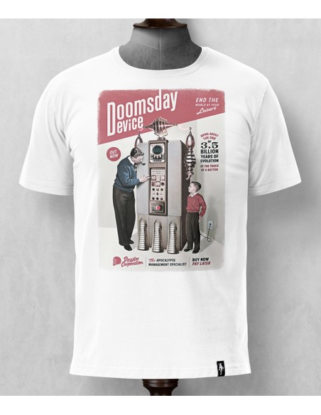 CAMISETA DIRTY VELVET DISPOSITIVO DEL FIN DEL MUNDO BLANCO