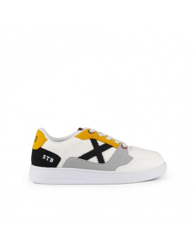 ZAPATILLAS MUNICH LEGIT KID 12 BLANCO/NEGRO/AMARILLO