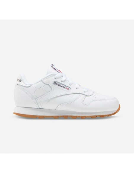 CALZADO CLÁSICO REEBOK-CLASSIC LEATHER-100000166-NIÑO-BLANCO