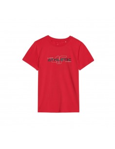 Camiseta manga corta roja 4F Good energy roja JR