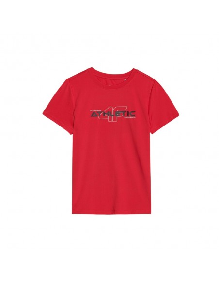 Camiseta manga corta roja 4F Good energy roja JR
