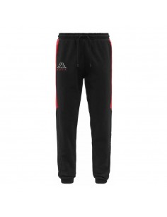 PANTALÓN KAPPA LOGO EGON NEGRO/ROJO