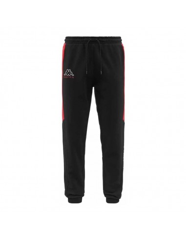 PANTALÓN KAPPA LOGO EGON NEGRO/ROJO