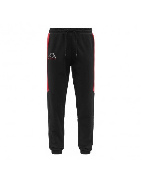 PANTALÓN KAPPA LOGO EGON NEGRO/ROJO