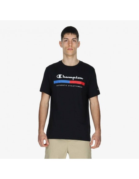 Camiseta CHAMPION Crewneck T-Shirt-219735-KK001-NEGRO-HOMBRE
