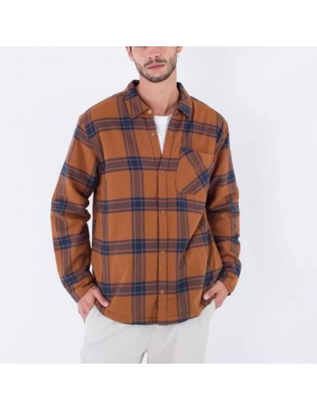 CAMISA MANGA LARGA FRANELA BORREGUILLO INTERIOR HURLEY PORTLAND SHERPA LINNED FLANNEL