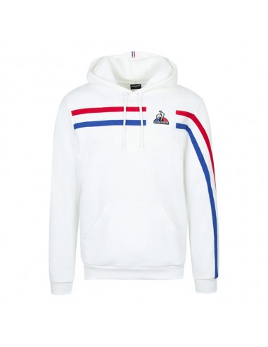 SUDADERA CON CAPUCHA HOMBRE LE COQ SPORTIF TRI HOODY BLANCO