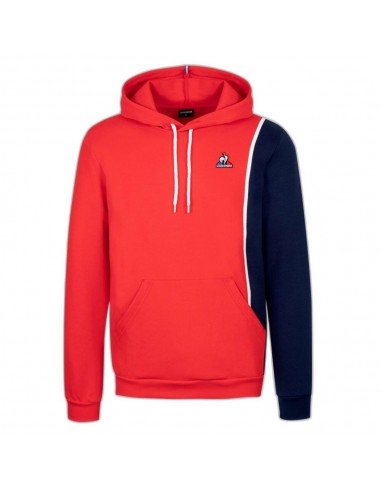 SUDADERA CON CAPUCHA HOMBRE LE COQ SPORTIF SAISON 1 HOODY ROJO/MARINO