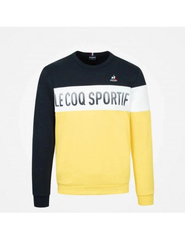 SUDADERA HOMBRE LE COQ SPORTIF SAISON 2 CREW SWEAT AMARILLO/BLANCO/MARINO