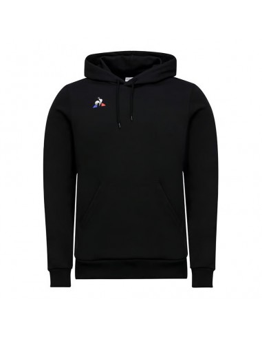 SUDADERA CON CAPUCHA HOMBRE LE COQ SPORTIF HOODY PRESENTATION COTON NEGRO