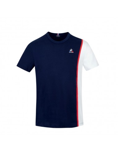 CAMISETA HOMBRE LE COQ SPORTIF SAISON 1 TEE SS Nº1 MARINO/BLANCO