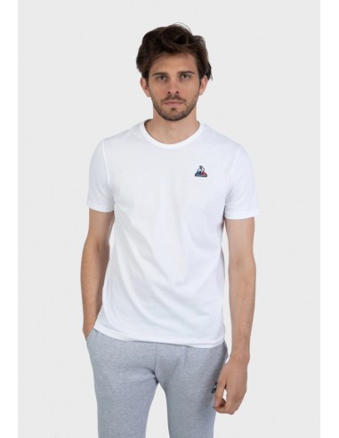 CAMISETA HOMBRE LE COQ SPORTIF TEE SS PRESENTATION COTON BLANCO