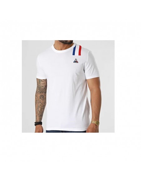 CAMISETA HOMBRE LE COQ SPORTIF TRI TEE SS Nº1 BLANCO
