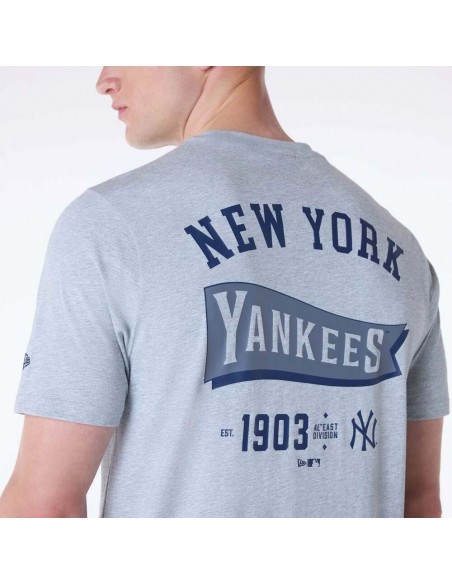 Camiseta gris New Era MLB new york yankees gris hombre