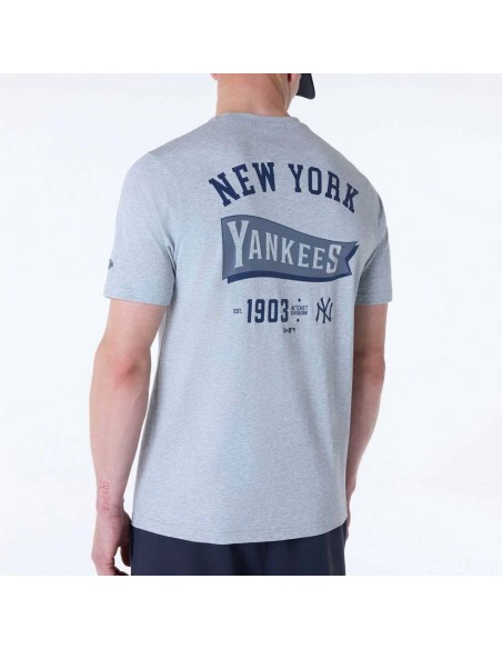 Camiseta gris New Era MLB new york yankees gris hombre