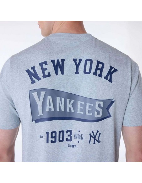 Camiseta gris New Era MLB new york yankees gris hombre