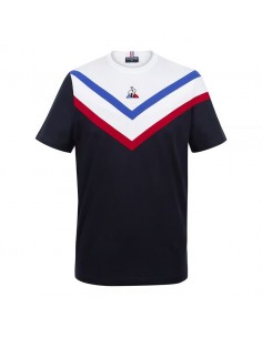 CAMISETA HOMBRE LE COQ SPORTIF TRI TEE SS Nº1 MARINO/BLANCO