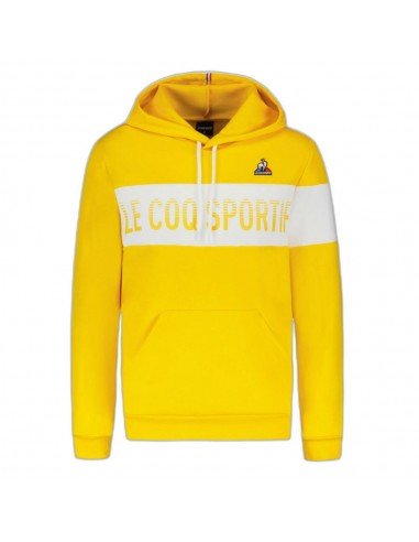 SUDADERA CON CAPUCHA HOMBRE LE COQ SPORTIF BAH HOODY Nº1 AMARILLO