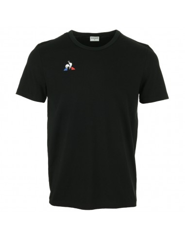 CAMISETA HOMBRE LE COQ SPORTIF TEE SS PRESENTATION COTON NEGRA