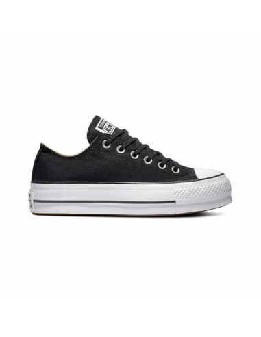 ZAPATILLAS CONVERSE LONA PLATAFORMA NEGRO