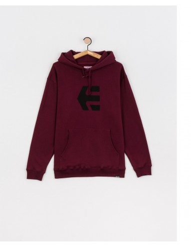 SUDADERA CON CAPUCHA HOMBRE ETNIES CLASSIC ICON HOODIE GRANATE