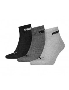 Calcetín PUMA QUARTER PLAIN 3P 701225904 003 Gris