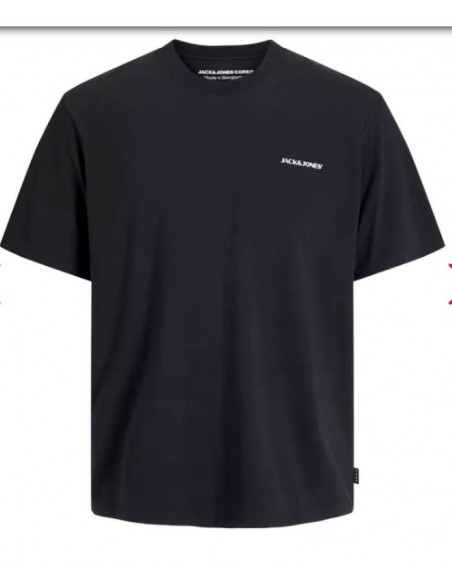 Camiseta JACK & JONES JCOPACER BACK PRINT TEE 12273297 NEGRO Negro