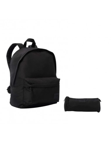 MOCHILA Y ESTUCHE TOTTO PACK X 2 MORRAL + MULTIUSO KALEX NEGRO