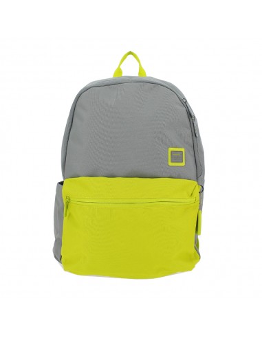 MOCHILA TOTTO MORRAL DRAGONAR GRIS/AMARILLO FLUOR