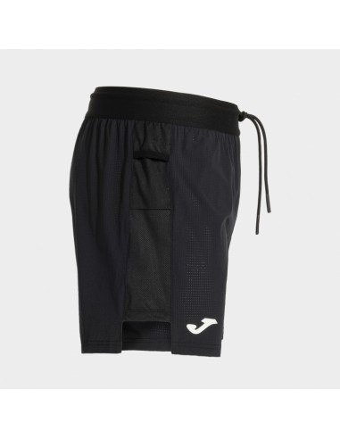 Pantalon corto negr0 R-City running Joma negro...
