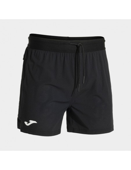 Pantalon corto negr0 R-City running Joma negro hombre