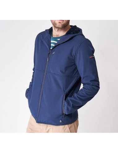 CHAQUETA SOFTSHELL CON FORRO HOMBRE BATELA AZUL MARINO