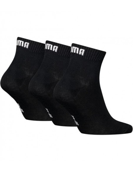 Calcetín PUMA QUARTER PLAIN 3P 701230337 200 Negro
